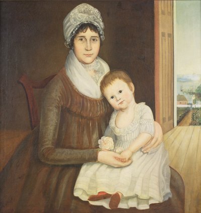 Mrs. Daniel Truman and Child, c.1798-1810 by Reuben Moulthrop